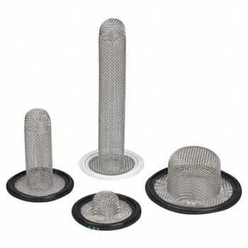 RUBBERFAB Sock Screen Gasket 2 In Silicone/SS, 38R199