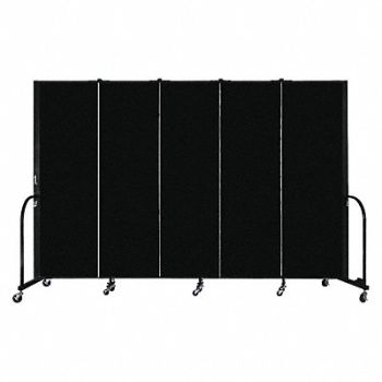 SCREENFLEX Portable Room Dvdr 5 Panels 72inHx113inW, 38RX49