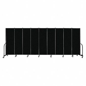 SCREENFLEX Portable Room Dvdr 9 Panels 72inHx201inW, 38RX51