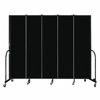 SCREENFLEX Portable Room Dvdr 5 Panels 88inHx113inW, 38RX61