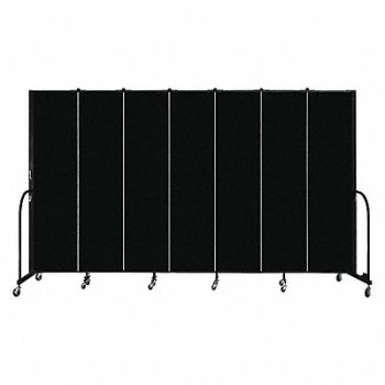 SCREENFLEX Portable Room Dvdr 7 Panels 88inHx157inW, 38RX62