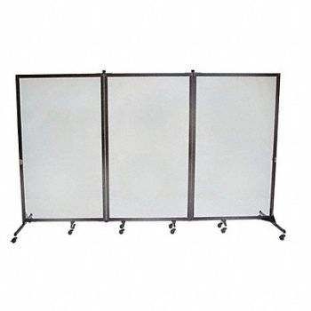 SCREENFLEX Room Partition 3 Panels 74inHx120inW, 38RX67