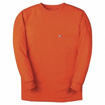 BIG BILL FR Crewneck Shirt M 34-1/2in. Orange, 38UH13