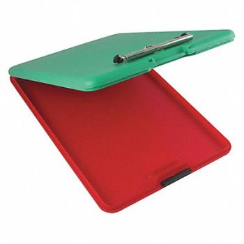SAUNDERS Storage Clipboard Letter Sz Plastic Grn, 38UJ20