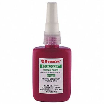 DYNATEX Threadlocker 50mL Anaerobic Medium Green, 38UP59