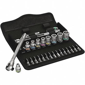WERA Skt Wrch St Chrm 6Pt 5 - 13 mm, 38UR79