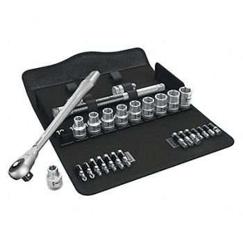 WERA Skt Wrch St Chrm 6Pt 10 - 19 mm, 38UR85