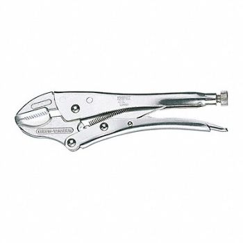 KNIPEX Locking Plier Plain Grip 7-1/4 L, 38UT52