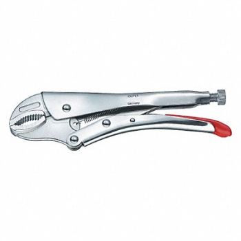 KNIPEX Locking Plier Plain Grip 7-1/4 L, 38UT54