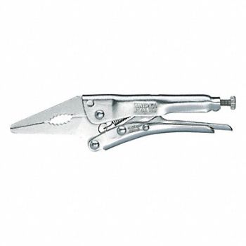 KNIPEX Locking Plier Plain Grip 6-1/2 L, 38UT58