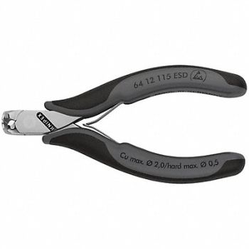 KNIPEX ESD End Cutting Nippers 4-1/2in.L 7/16in, 38UT75