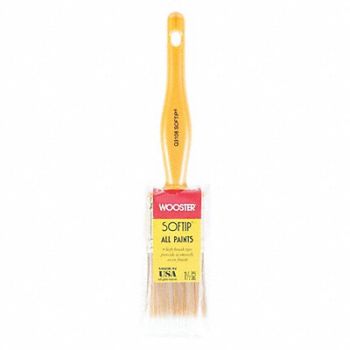 WOOSTER Paint Brush 1 1/2 in Flat Sash Synthetic, 38UX41