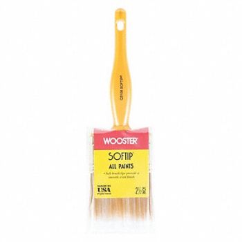 WOOSTER Paint Brush 2 1/2 in Flat Sash Synthetic, 38UX42