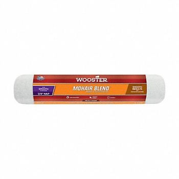 WOOSTER Roller Cover 12 L 1/4 Nap Mohair, 38UX83