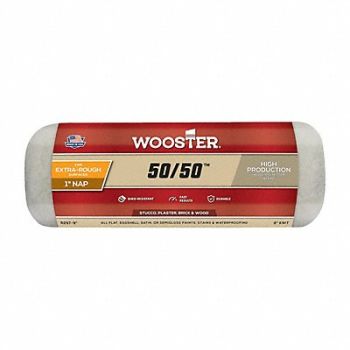 WOOSTER Roller Cover 9 L 1 Nap Polyester/Wool, 38UY01