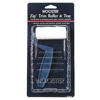 WOOSTER Trim Paint Roller Kit 3 L 3/16 Nap, 38UY29
