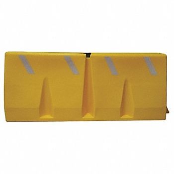 GRAINGER APPROVED Polycade Traffic Barrier 24-1/2inH, 38UZ83