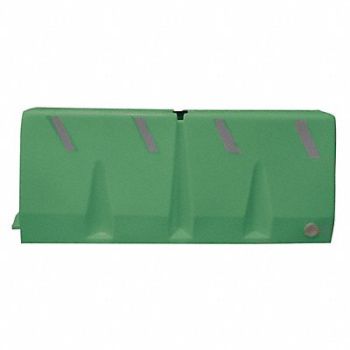 GRAINGER APPROVED Polycade Traffic Barrier Spruce Green, 38UZ86