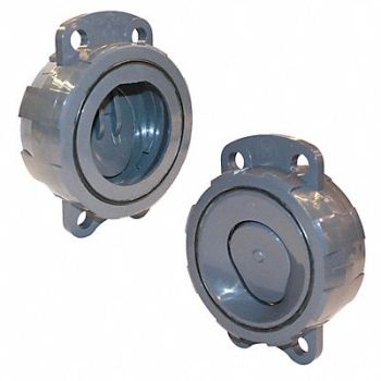 HAYWARD Wafer Check Valve PVC 4 Flange, 38V983