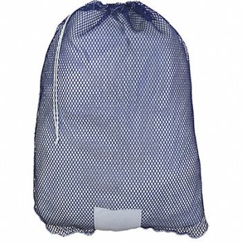 GRAINGER APPROVED Laundry Bag Blue Drawcord PK12, 38VA02
