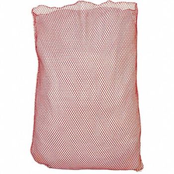 GRAINGER APPROVED Mesh Laundry Bag Red PK12, 38VA23