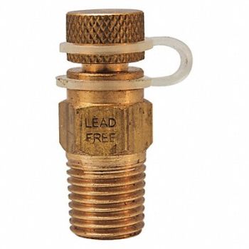 WINTERS Pressure Test Plug LF Brass 1/4 in NPT, 38VL14