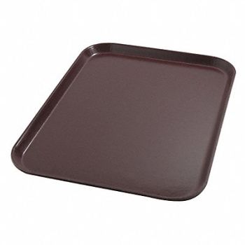 CARLISLE DINEX Tray Flat 20in.L x 15in.W Cranberry PK12, 38VY17
