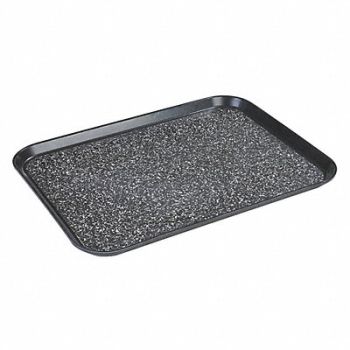 CARLISLE DINEX Tray Non-Skid 20-1/4in. L Black PK12, 38VY21