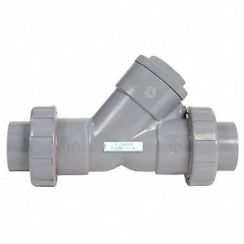 HAYWARD Y True Union Check Valve PVC 1-1/4 FNPT, 38W213