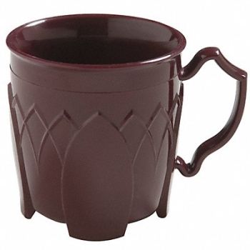 CARLISLE DINEX Mug Fenwick 8 oz Cranberry PK48, 38W349