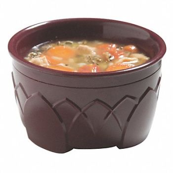 CARLISLE DINEX Insulated Bowl Fenwick 9oz Crnberry PK48, 38W359