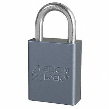 AMERICAN LOCK Lockout Padlock KA Silver, 38W785