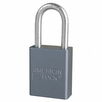AMERICAN LOCK Lockout Padlock KA Silver, 38W787