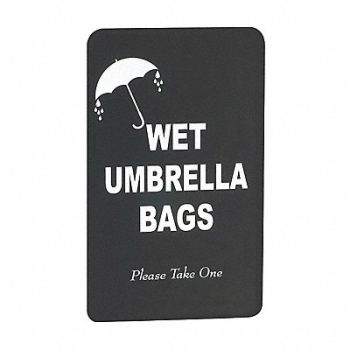 GLARO Wet Umbrella Bag Sign, 38W839