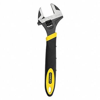 STANLEY Adj. Wrench Steel Black Oxide 12, 38WF11
