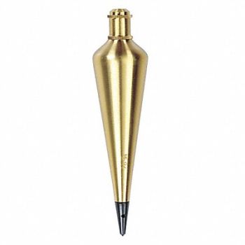STANLEY Plumb Bob Brass 16oz, 38WF29