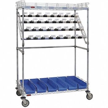GRAINGER APPROVED Catheter Storage Cart 60x68 2 Shelves, 38X065