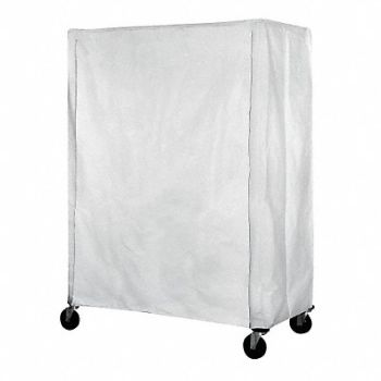 EAGLE GROUP Cart Cover 60x24x63 White Polyester, 38X280