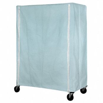 EAGLE GROUP Cart Cover 60x24x86 Blue Nylon Zipper, 38X191