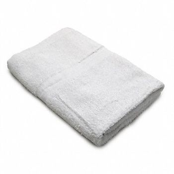 R R TEXTILE Bath Towel 24x50 In White PK12, 38X619