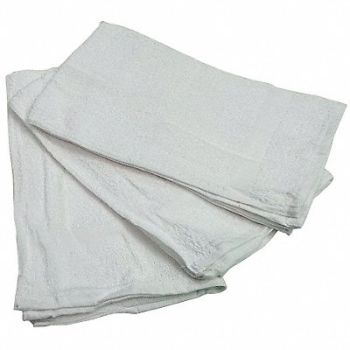 R R TEXTILE Hand Towel 16x27 In White PK12, 38X620