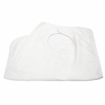 R R TEXTILE Terry Bib 18 x 30in Cotton White PK12, 38X639