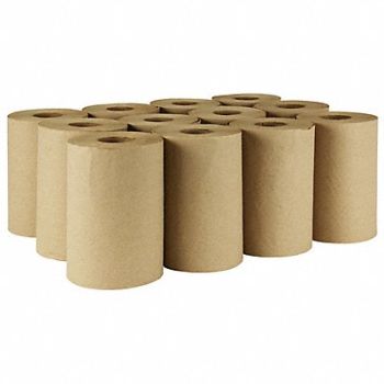 TOUGH GUY Paper Towel Roll Continuous Brown PK12, 38X644