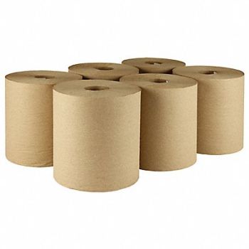 TOUGH GUY Paper Towel Roll Continuous Brown PK6, 38X645