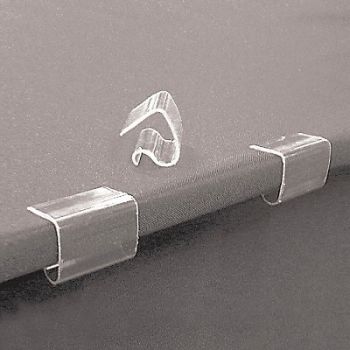 EZ CLIP BY FASTENATION Table Cloth Clip Rigid PVC PK250, 38X917