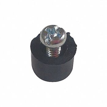 GRAINGER APPROVED Rubber Foot PK4, 38XA48