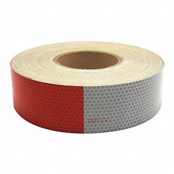 IMPERIAL SUPPLIES Reflective Tape Roll 150 ft L Red/Silver, 38XF46