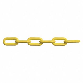 PEERLESS Yellow Plastic Chain Weldlss 8mm 150ft L, 38XH98