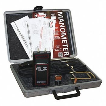 DWYER Air Manometer Kit 0 in wc to 10 in wc, 38XU37