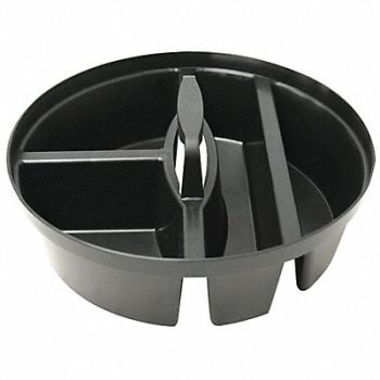 WESTWARD Bucket Tool Organizer Plastic Black, 38XX90